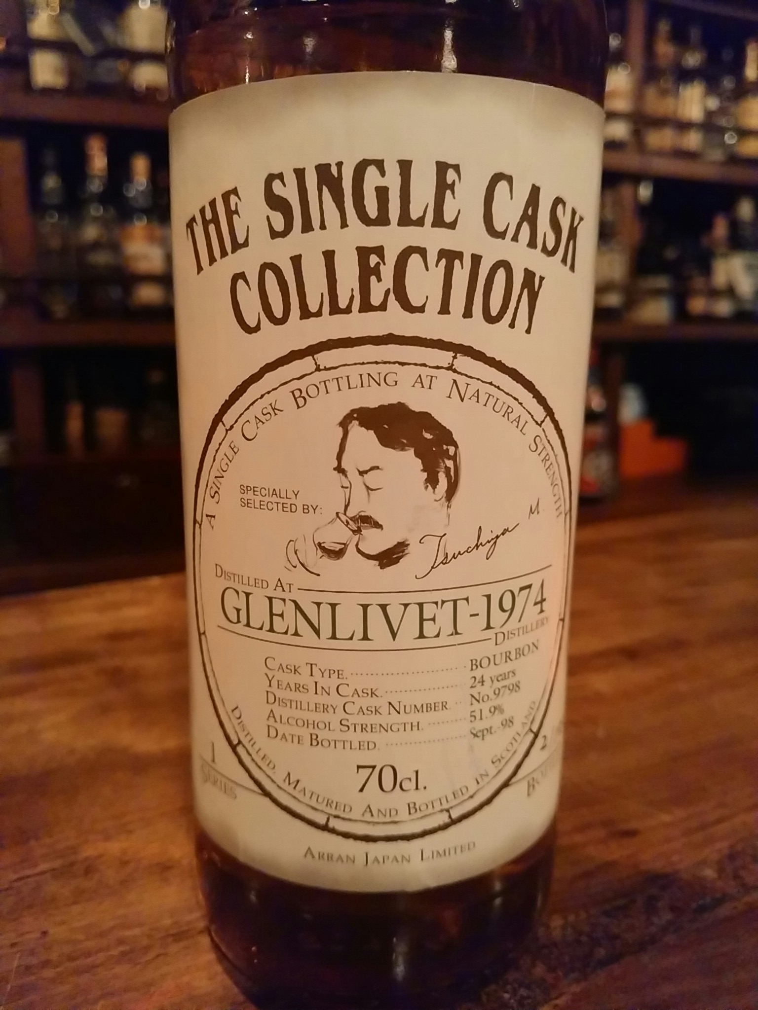 『GLENLIVET 1974 24y（51.9%) The Single Cak Collection』
